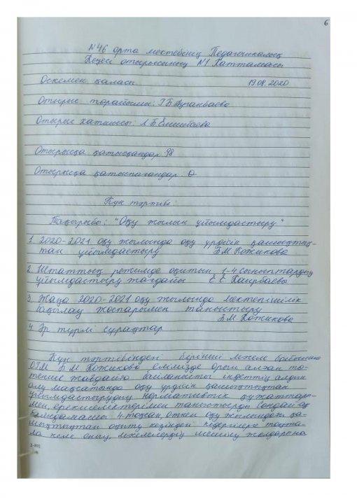 2020-2021 жж  Пед кеңес хаттамасы